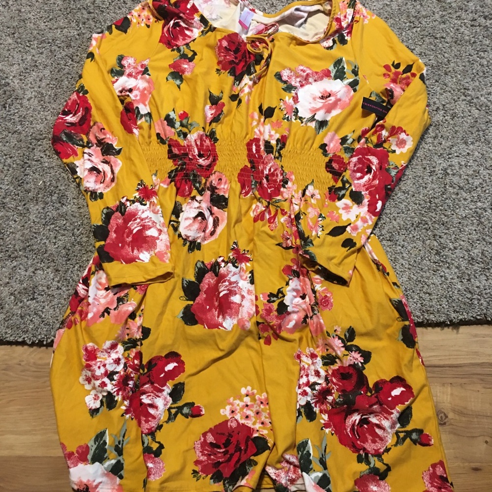 Floral babydoll dress/tunic